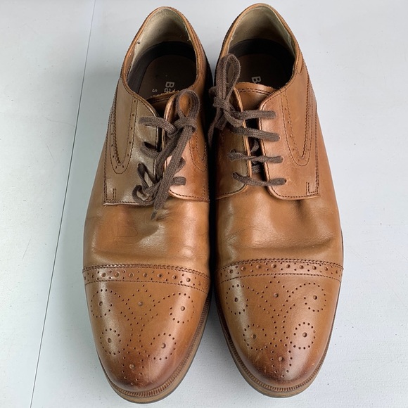 Bacco Bucci Studio Men’s Dress Shoes Size 10 Brown Leather Casual Oxford‎ - Picture 1 of 14
